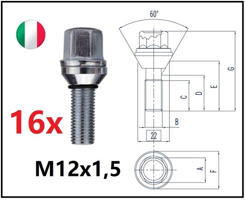Bulloni flottanti per - 16,